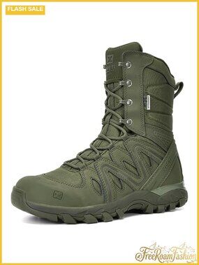 Waterproof Leather Tactical Combat Boots Military Work